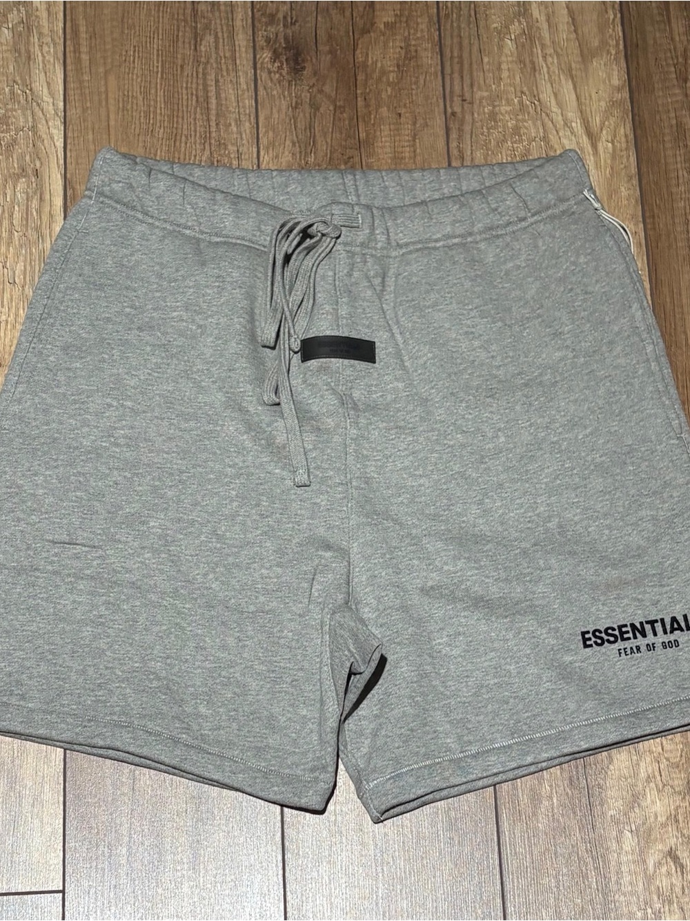 Fear of God Essentials Dark Oatmeal Heather Gray Men’s Shorts Brand new